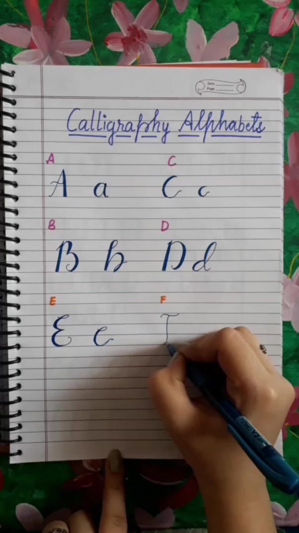 Faux calligraphy alphabets!