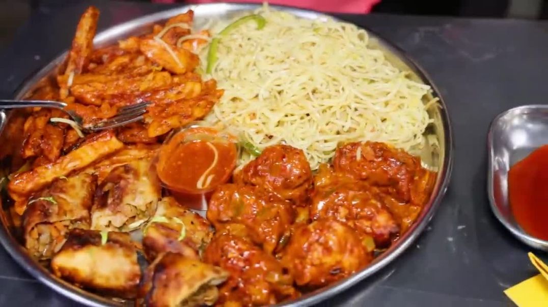 Chinese Food Vs Italian Food Challenge Momos, Spring Rolls, Noodles, Pizza, Choco Lava Cake etc