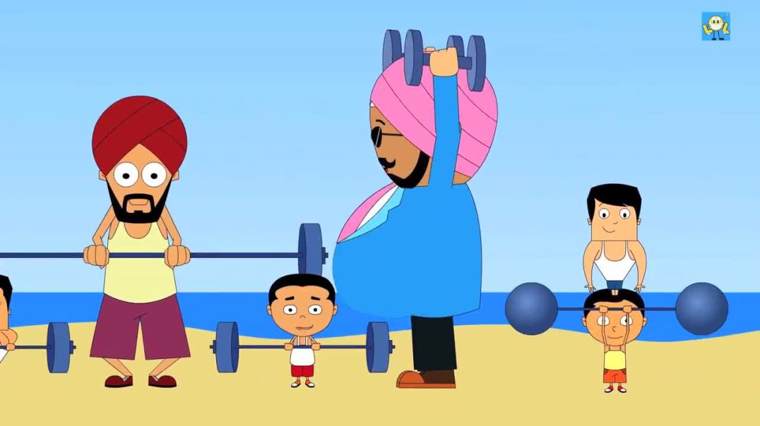 Santa Banta Funny Workout