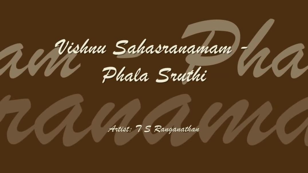 Shri Vishnu Sahasranamam - Phala Sruthi