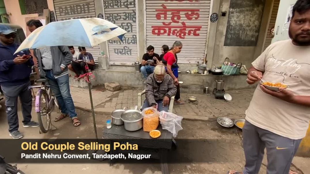 70 Year Old Couple Selling Poha to Make a Living _ Indian Street Food