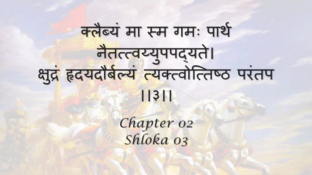 Bhagavad Gita_ Chapter 02 - Shloka 03