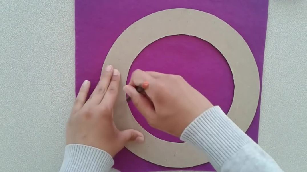 Keçeden Kapı Süsü Yapımı ! _ DIY Felt Door Decoration