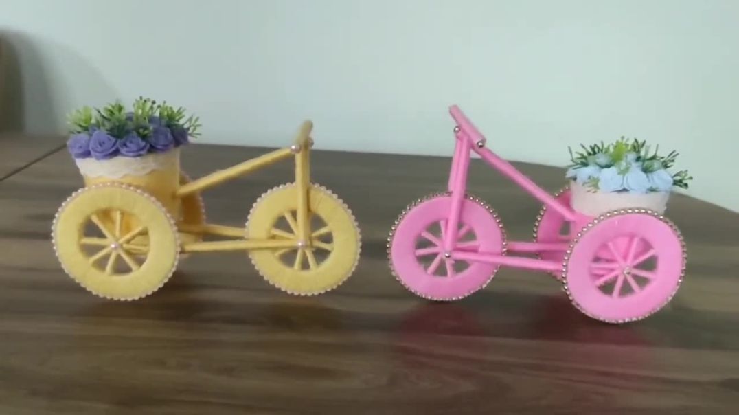 ⁣Atık İpler ile Dekoratif Bisiklet Yapımı ! _ How to Make a Handmade Bike