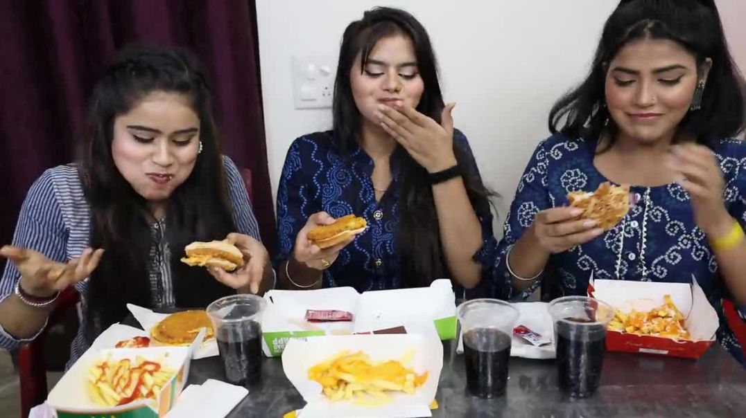 Burger King Vs The Burger Club Vs McDonalds Burger Challenge with French Fries Food Challenge