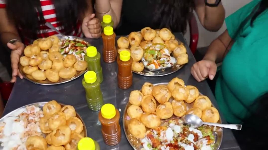 Golgappa, Raj kachori, Aloo Tikki, Dahi Bhalle, Papdi Chaat Eating Challenge Golgappa Challenge