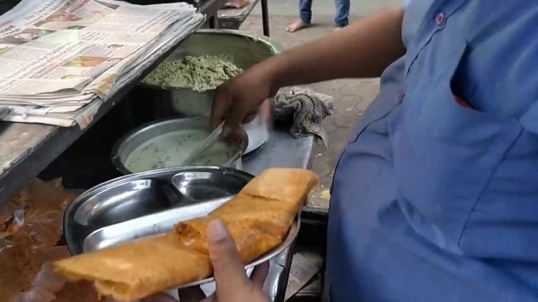 BIG BUTTER Dosa _ INCREDIBLE Dosa Making Skills _ Indian Street food