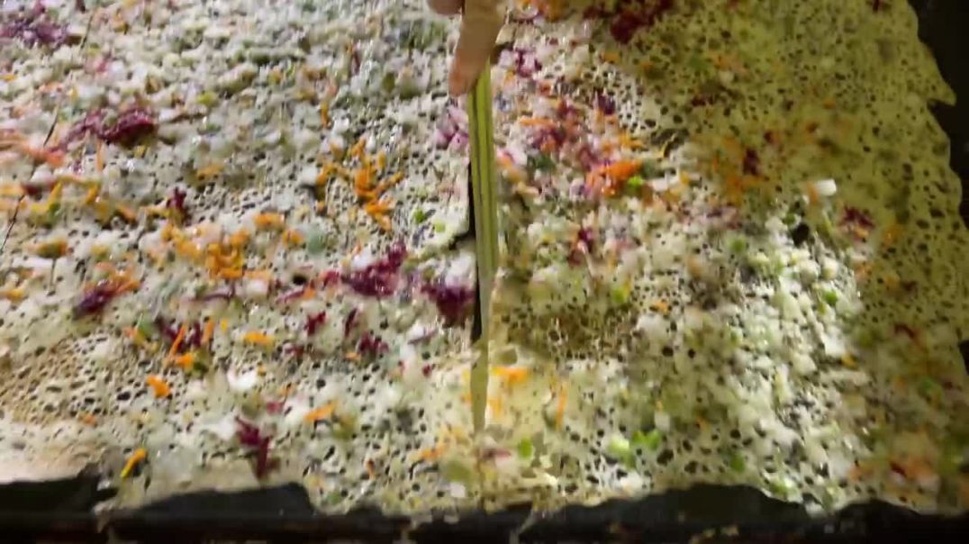 ⁣Amma Makes Delicious Rava Dosa _ Indian Street Food