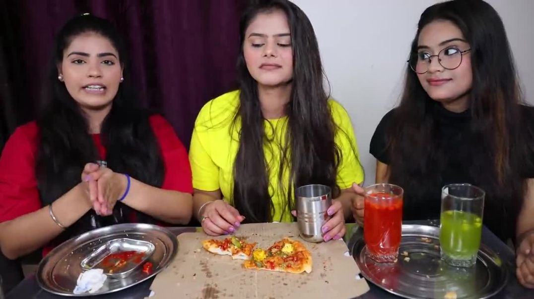 Golgappa, Pizza and Burger Eating Challenge Pani Puri, Burger and Pizza Challenge Food Challenge