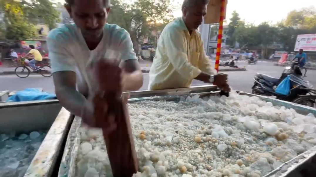 ⁣Art of Making Authentic Mava Kulfi Ice Cream _ Indian Street Food