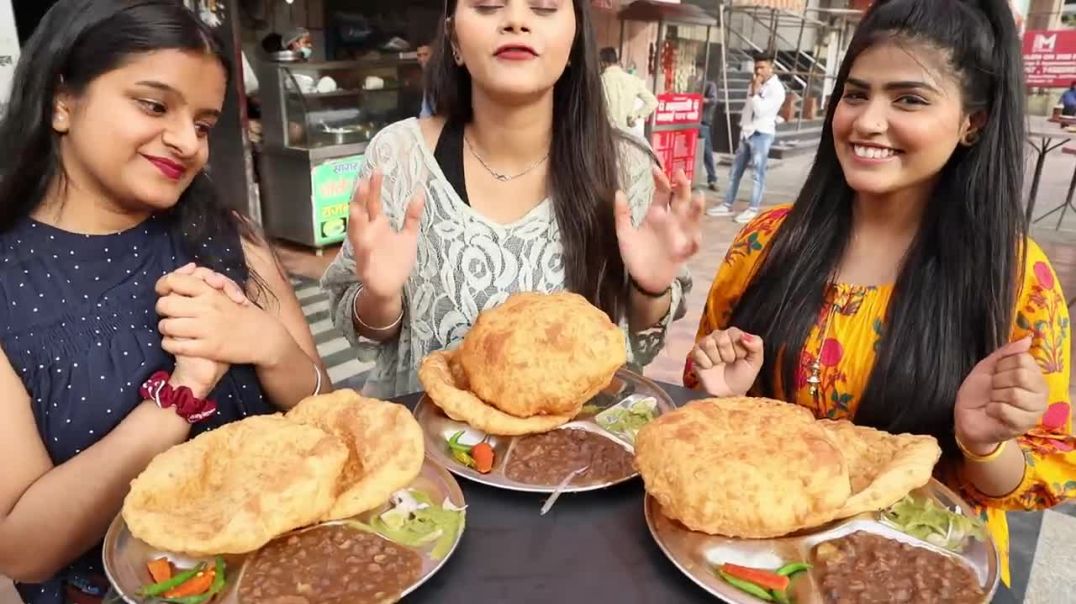 Chole Bhature Eating Challenge Chole Bhature Eating Competition Food Challenge
