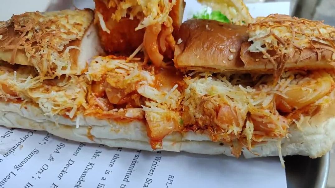 Big Cheese Panini Sandwich for Rs 110 _ Famous Raju Sandwich _ Indian Street Food