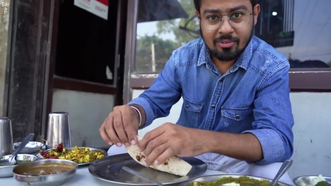 Sidhu Moose Wala Favourite Dhaba In Punjab _ Chulhe Wala Sarson Ka Saag _ Street Food India