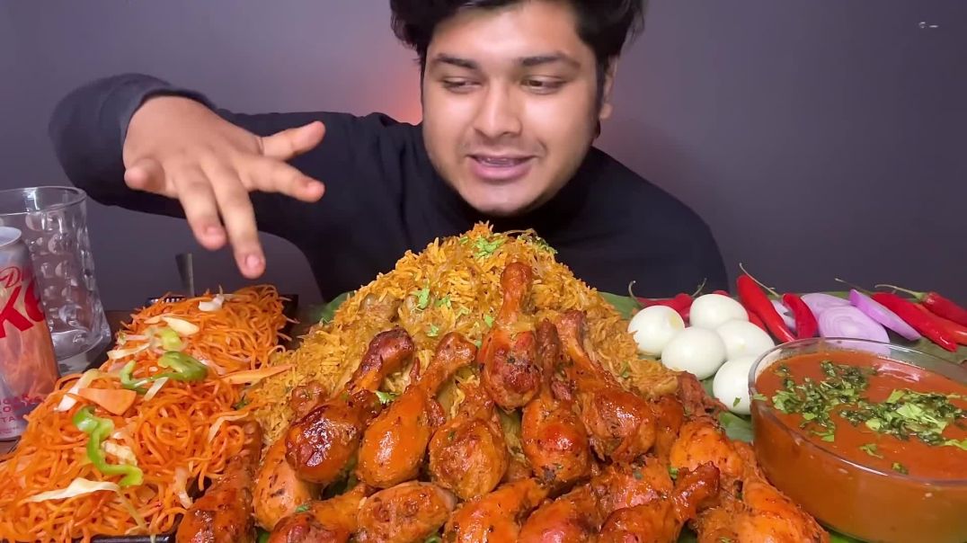5 KG SPICY BOMBAY CHICKEN BIRYANI WITH UNLIMITED  CHICKEN LEG  PIECE 🍗  FOOD EATING VIDEOS  MUKBANG