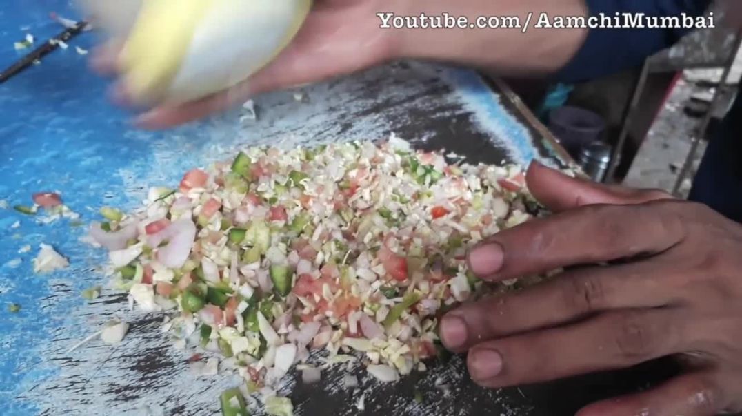 CHOPPING NINJA _ Chop Chop CHEESY SALAD Sandwich _ Indian Street Food