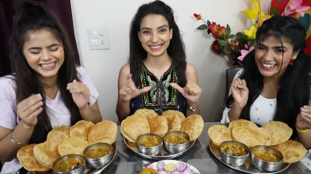 Chole Bhature Eating Challenge Chole Bhature Eating Competition Food Challenge