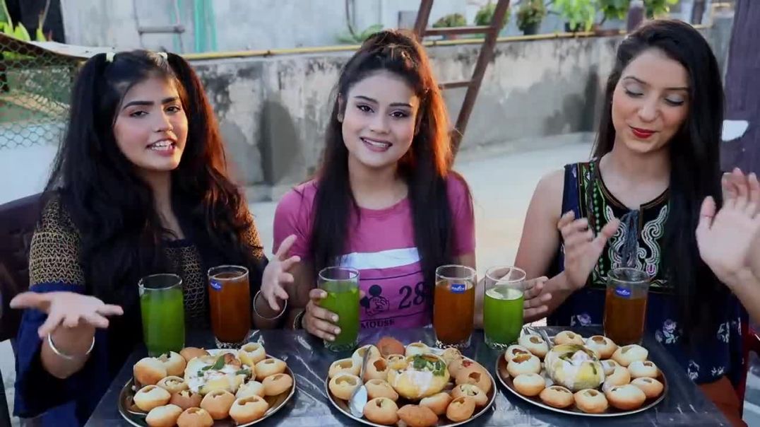 Golgappa ( Pani Puri ) and Raj Kachori Eating Challenge Golgappa Challenge Food Challenge