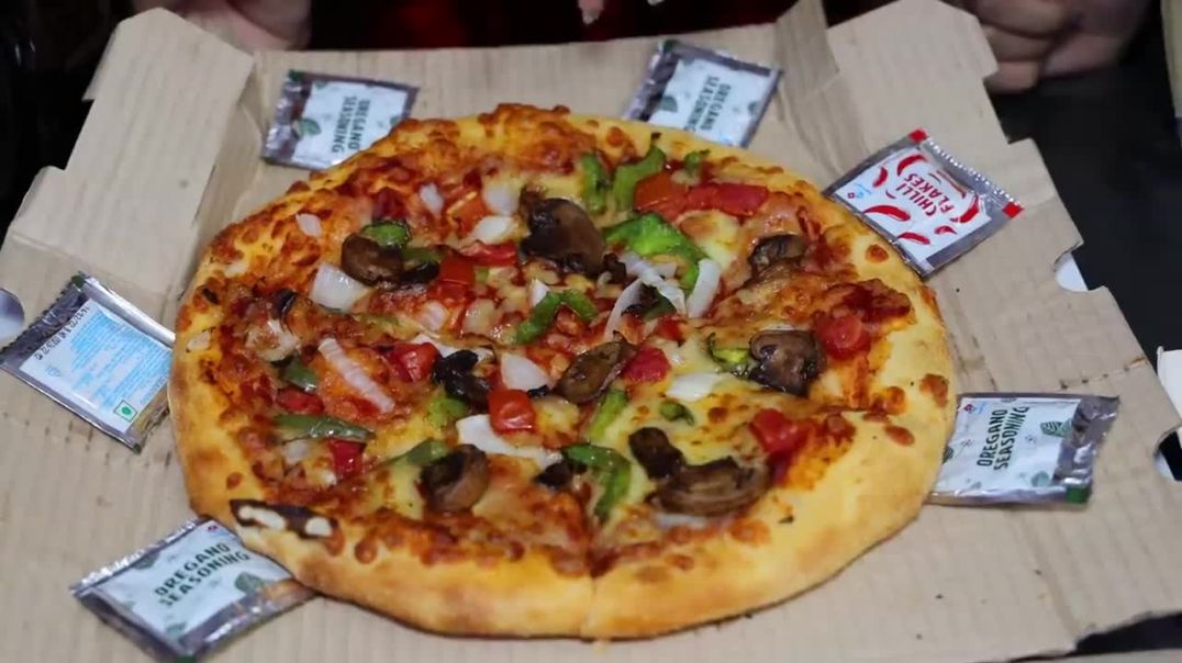 Domino's Full Menu Eating Challenge Pizza, Taco, Zingy Parcel, Fries, Garlic Bread, Choco Lava 