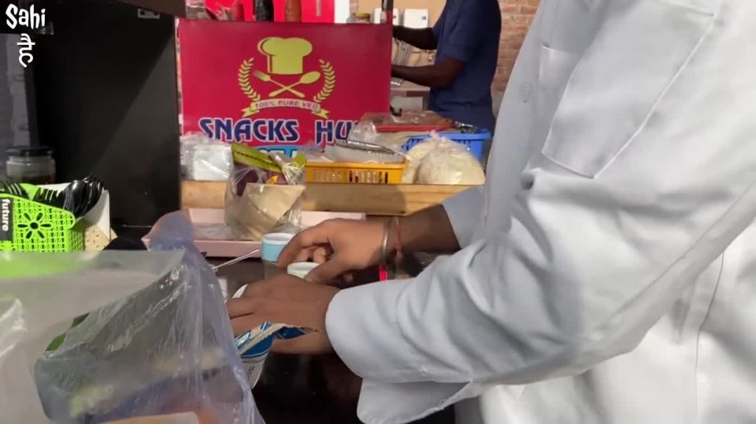 ⁣Hospitality Student का American DHABA _ Street Food India _ Tik-Tok Wrap _ Veggie Sub
