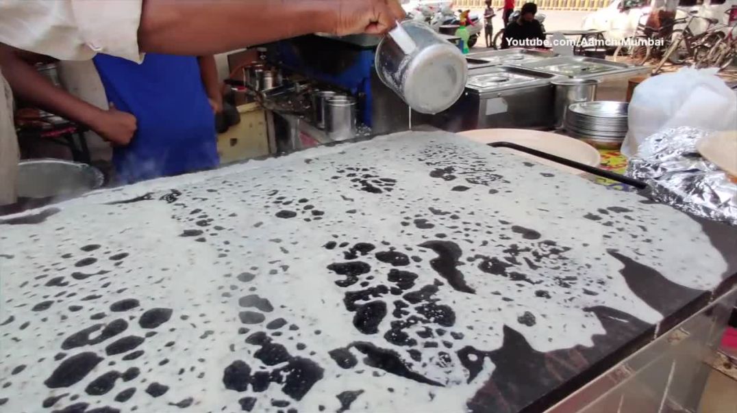 Art of Making Crispy Rava Dosa _ 5 in 1 Rava Dosa _ Indian Street Food