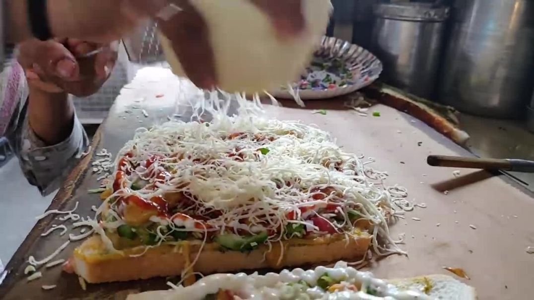 CHEESE MAYO DHAMAL Sandwich _ Indian Street Food