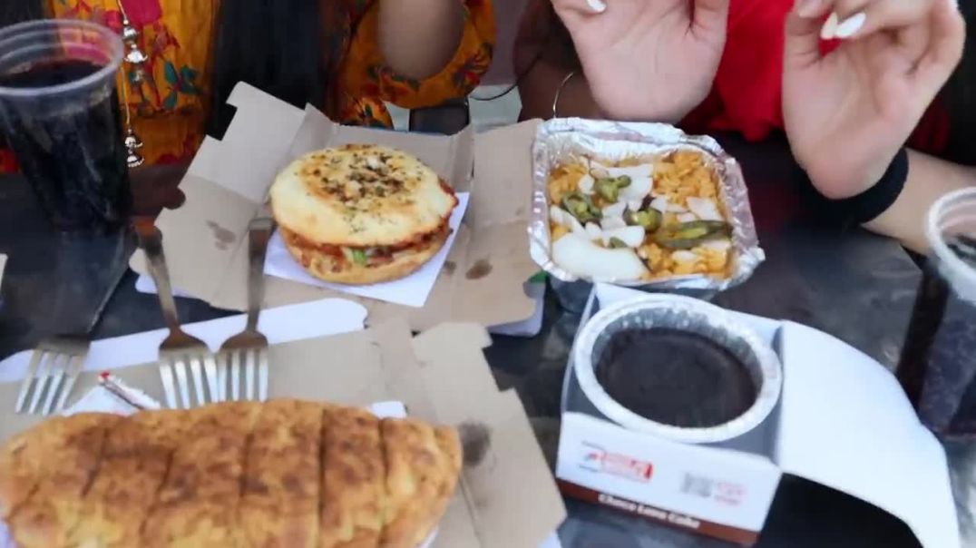 Domino's Full Menu Without Pizza Eating Challenge Garlic Bread, Burger Pizza, Pasta, ChocoLava 