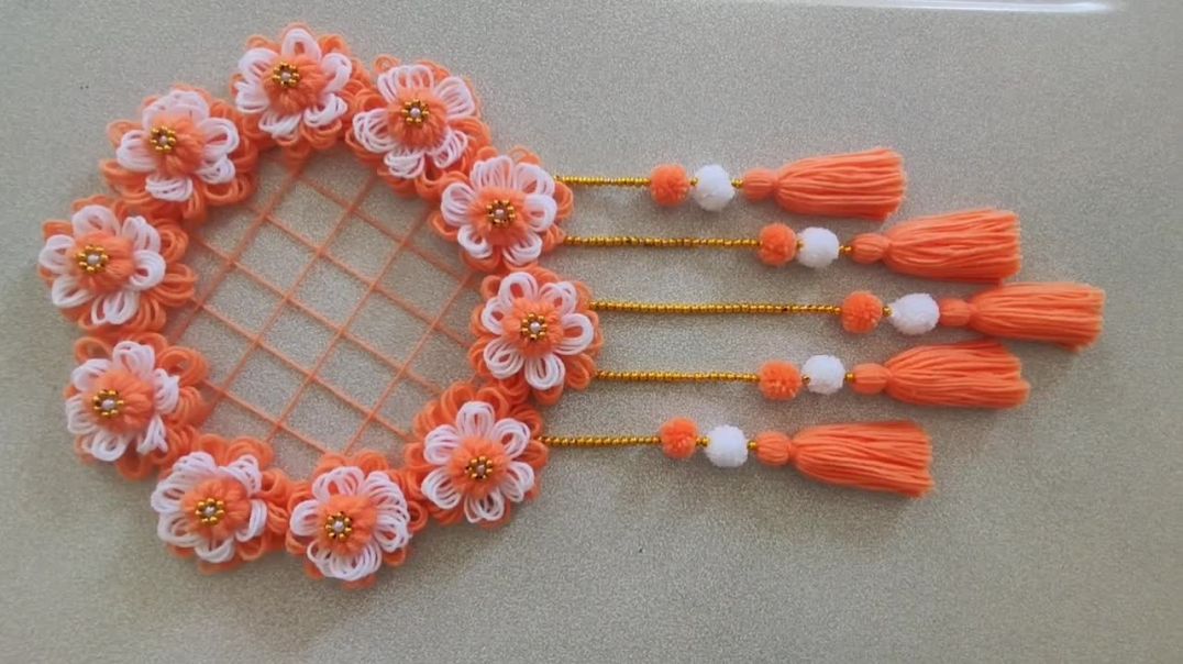 ATIK İPLERLE KAPI SÜSÜ YAPIMI _ DIY WALL DECORATİON