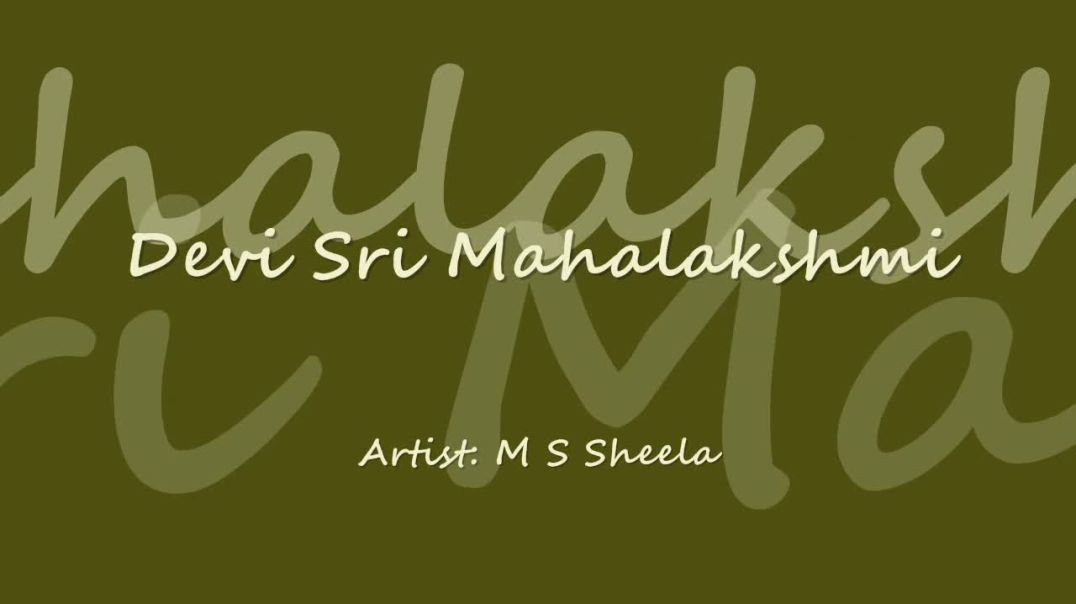 Devi Sri Mahalakshmi - Artist- M S Sheela