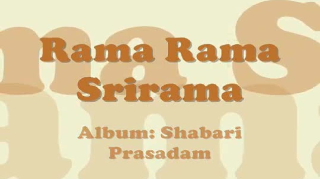 ⁣Lord Rama Hymn - Rama Rama Srirama