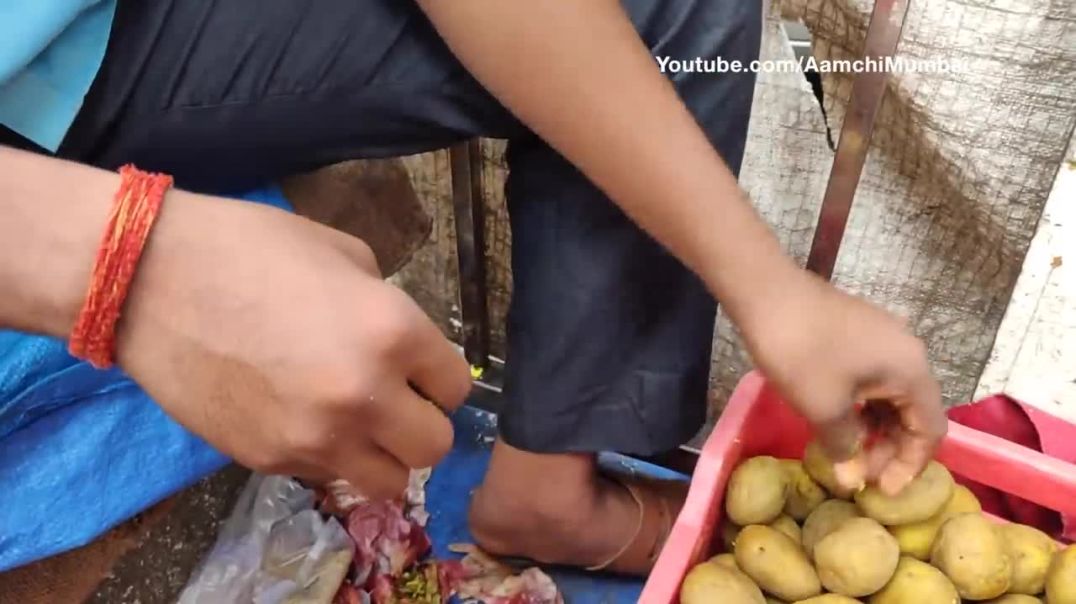 ALOO HANDI CHAAT _ Unusual Chatpati Potato _ Indian Street Food