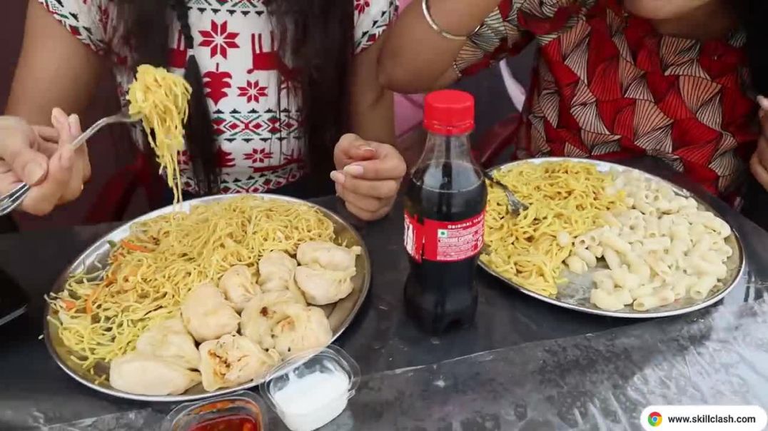 Junk Food Vs Packed Food Vs Healthy Food Challenge Maggi, Momos, Chow Mein, Pasta Food Challenge