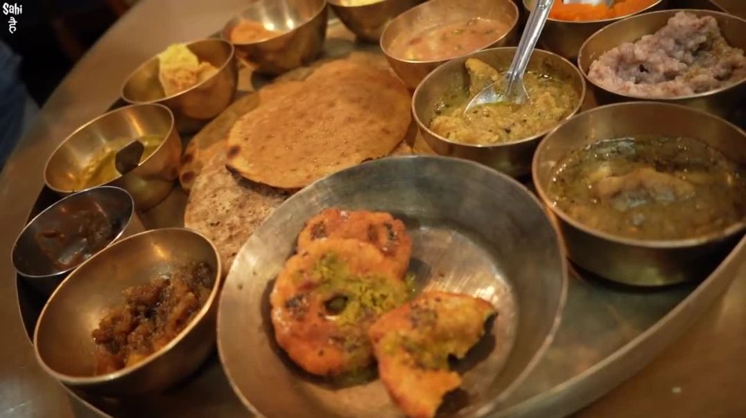 BAHUBALI Pahadi Thali _ Best Street Food Thali with 24 Items _ Street Food India