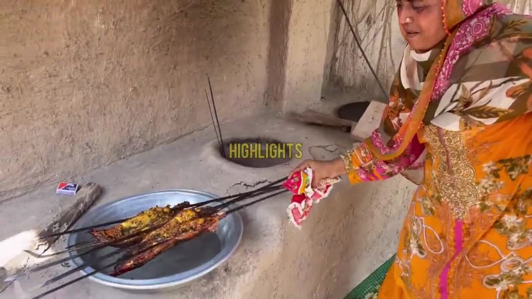 ⁣Amazing Village Fish Tandori Sajji _ Village Food _ Village Life Pakistan 🇵🇰