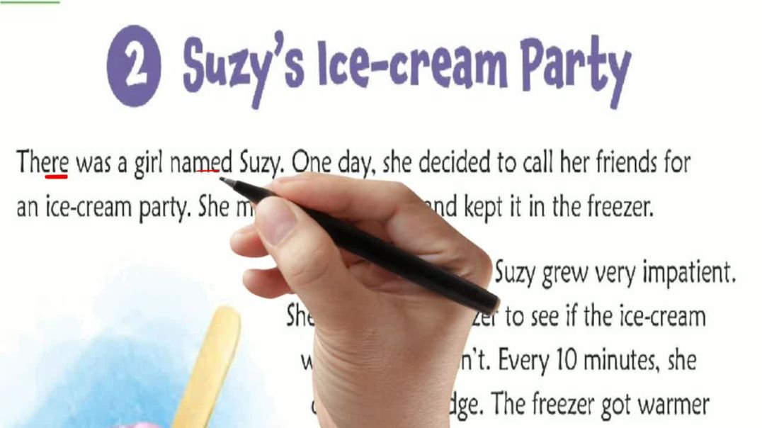 Icecream party_ reading story with hindi_ इनता आसान है इंग्लिश पढ़ना,#shortstoriesforkids,