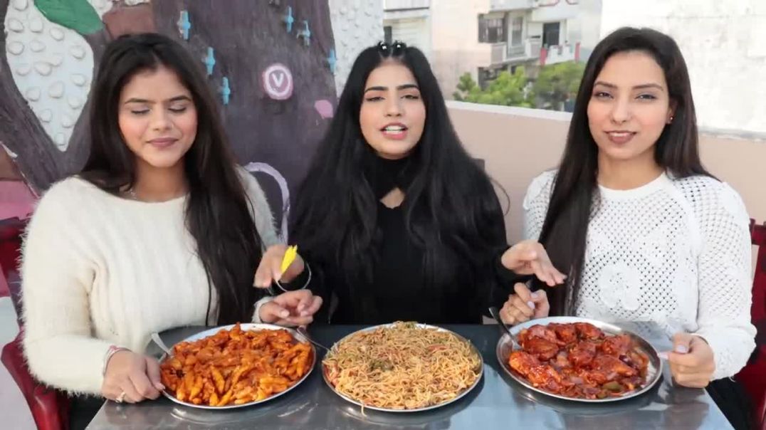 Chilli Chow Mein, Chilli Potato, Chilli Momos Eating Challenge Chilli Special Food Challenge