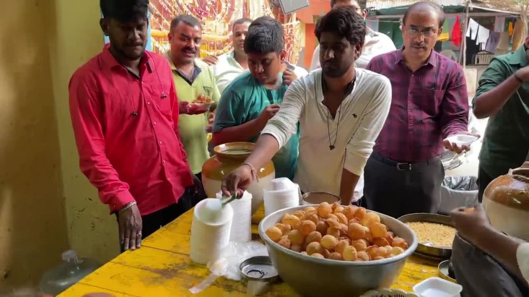 ⁣Bhagwati Amma Selling Pani Puri in Hyderabad from 50 Years _ Indian Street Food