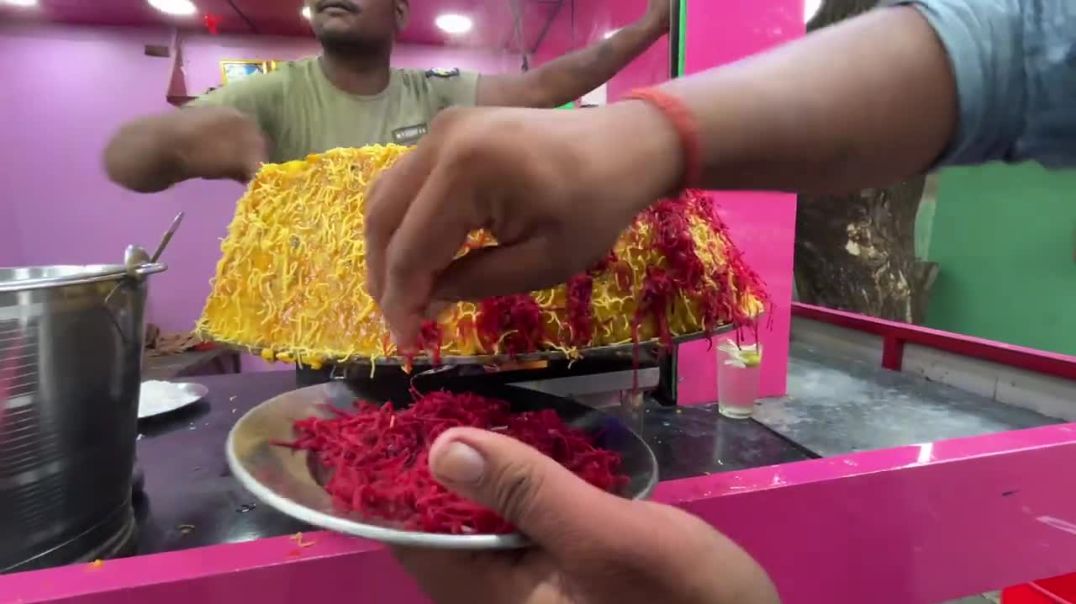 Bhubaneswar's Most Decorative Ragda Chaat Setup _ Indian Street Food