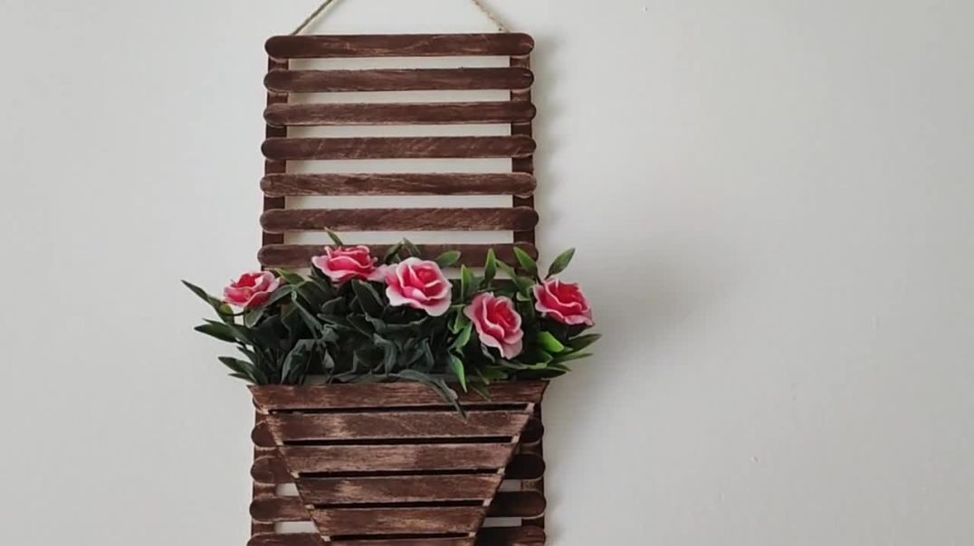 ⁣ÇÖP ŞİŞ ÇUBUĞU VE DİL ÇUBUKLARI İLE 2 DEKORATİF FİKİR _ RECYCLE