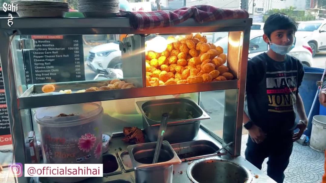 Ludhiana Most Crunchy Gol Gappe _ King Raj Kachori _ Street Food India