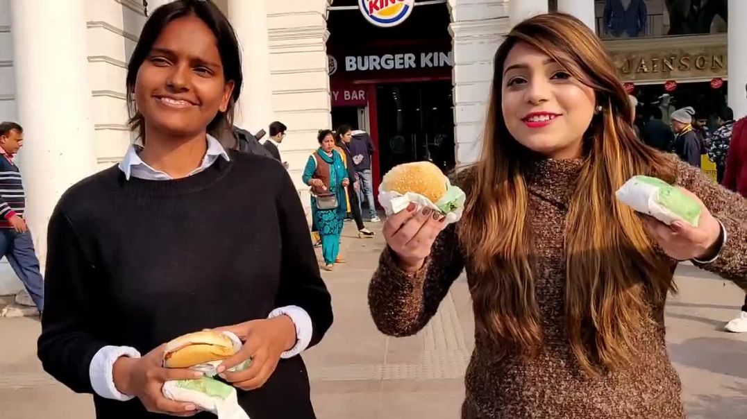 Burger king challenge in Local Market #HimmiStyles #foodchallenge