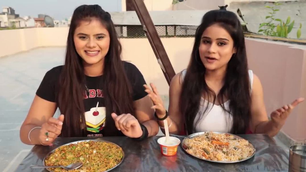 Hyderabadi Dum Biryani and Kashmiri Pulao Eating Challenge Food Challenge