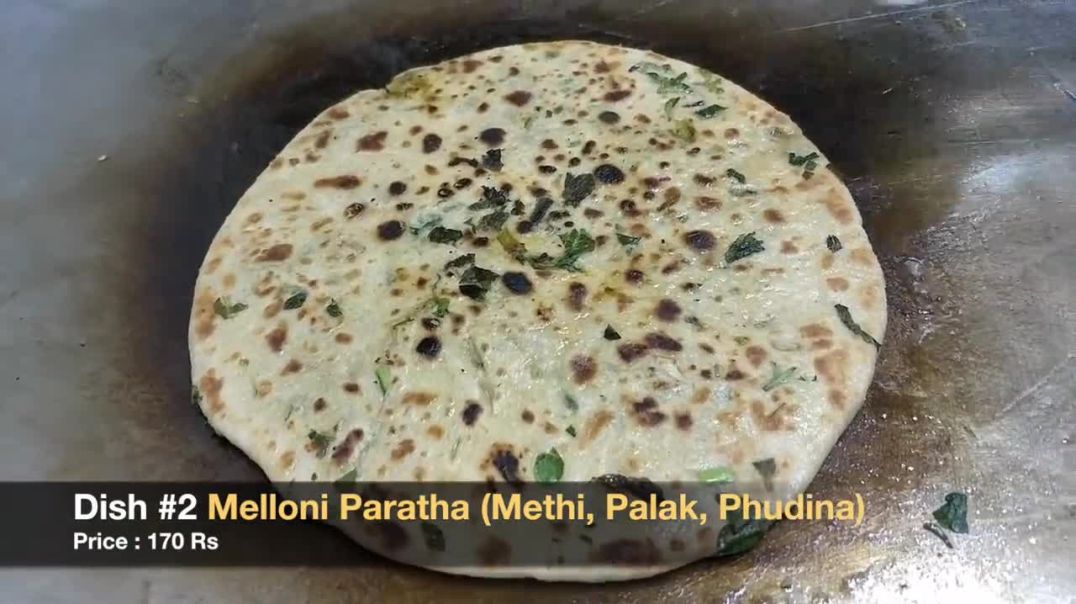 CHEESE BURST Paratha _ Methi Palak Pudina Paratha _ Indian Street Food
