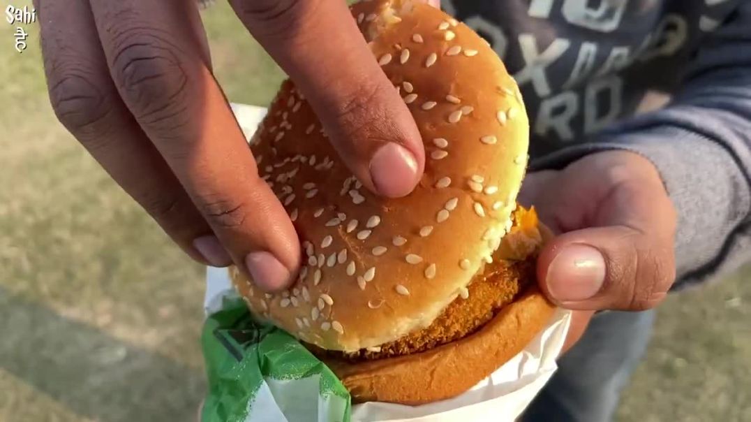 DESI vs VIDESI BURGER _ Burgers Under Rs 50 _ Street Food India _ Ludhiana