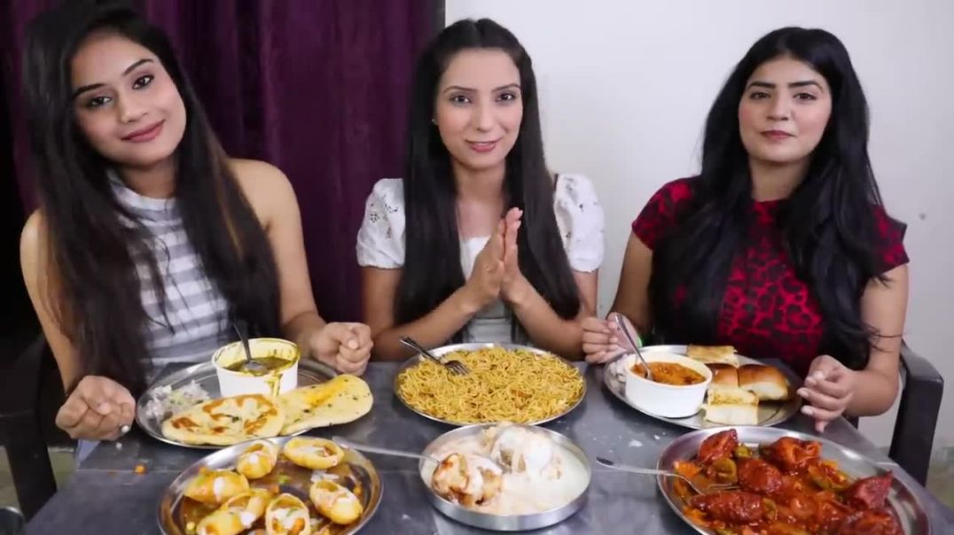 Dahi Golgappa, Momos, Chow Mein, Dahi Bhalle, Pav Bhaji and Chole Kulcha Challenge Food Challenge