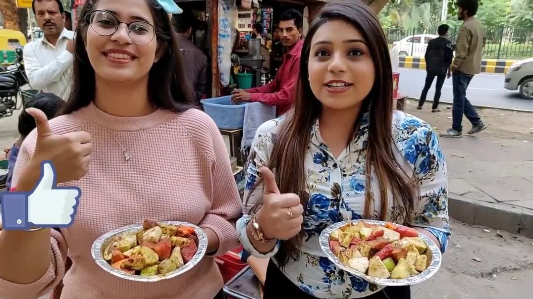 Aloo Chaat and Fruit Chaat Eating Challenge Chatpata and Mouth-Watering Chaat Competition