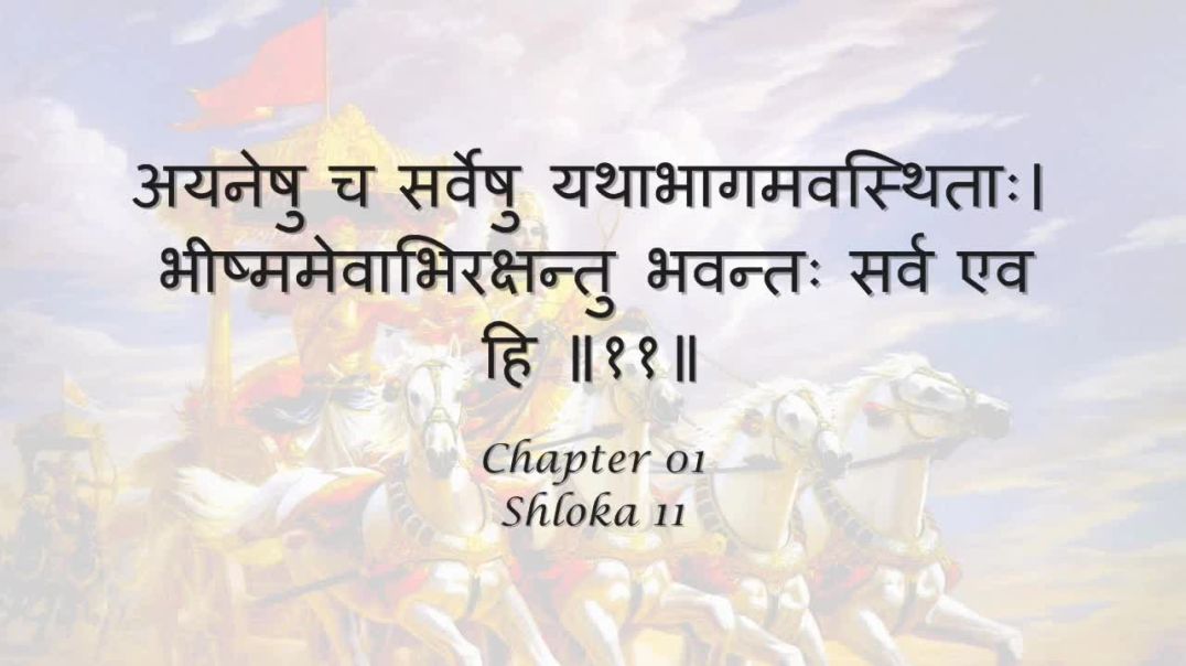 Bhagavad Gita_ Chapter 01 - Shloka 11