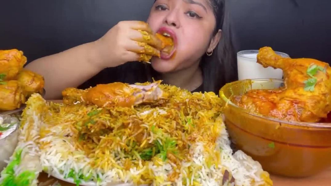 CHICKEN PARDA BIRYANI (POTLI BIRYANI) LAL LAL MURGIR JHOL,SPICY CHICKEN DRUMSTICKS CURRY,SWEET LASSI
