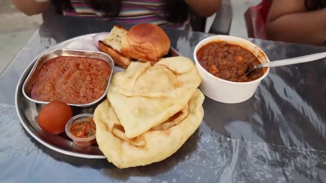 Chole Bhature, Pav Bhaji Eating Challenge Chole Bhature, Pav Bhaji Competition Food Challenge