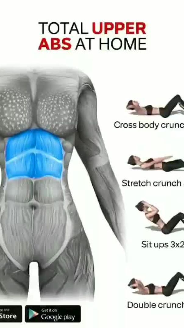 Total upper abs workout at home
