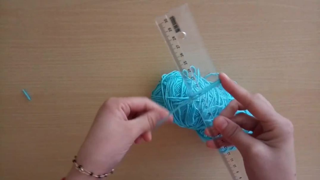 Cetvelle Mükemmel Çiçek Yapımı _ Amazing Woolen Flower Ideas with Scale